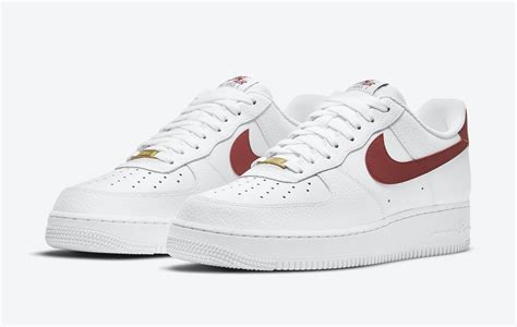 nike air force 1 07 weiß team red|nike air force 1 low red.